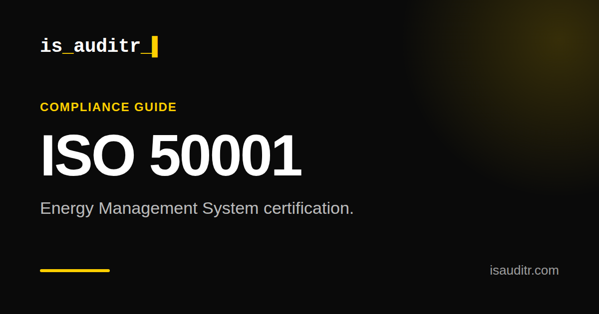 ISO 50001 Certification | EnMS Compliance | isauditr
